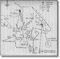 珊瑚海海空战示意图
